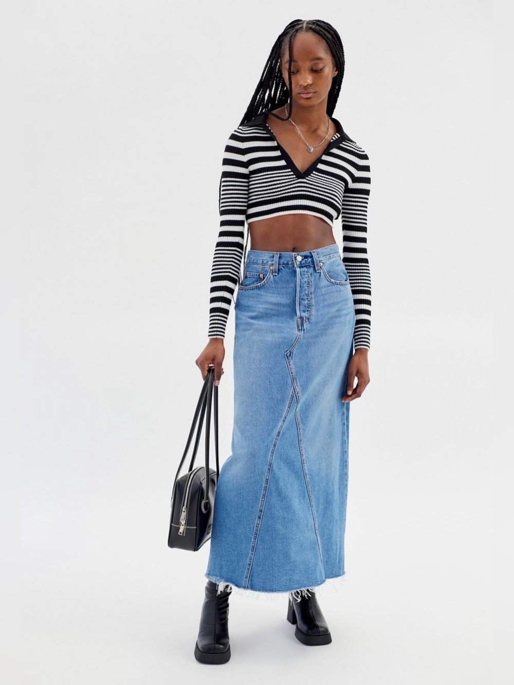 Levi’s Iconic Long Denim Skirt size 29